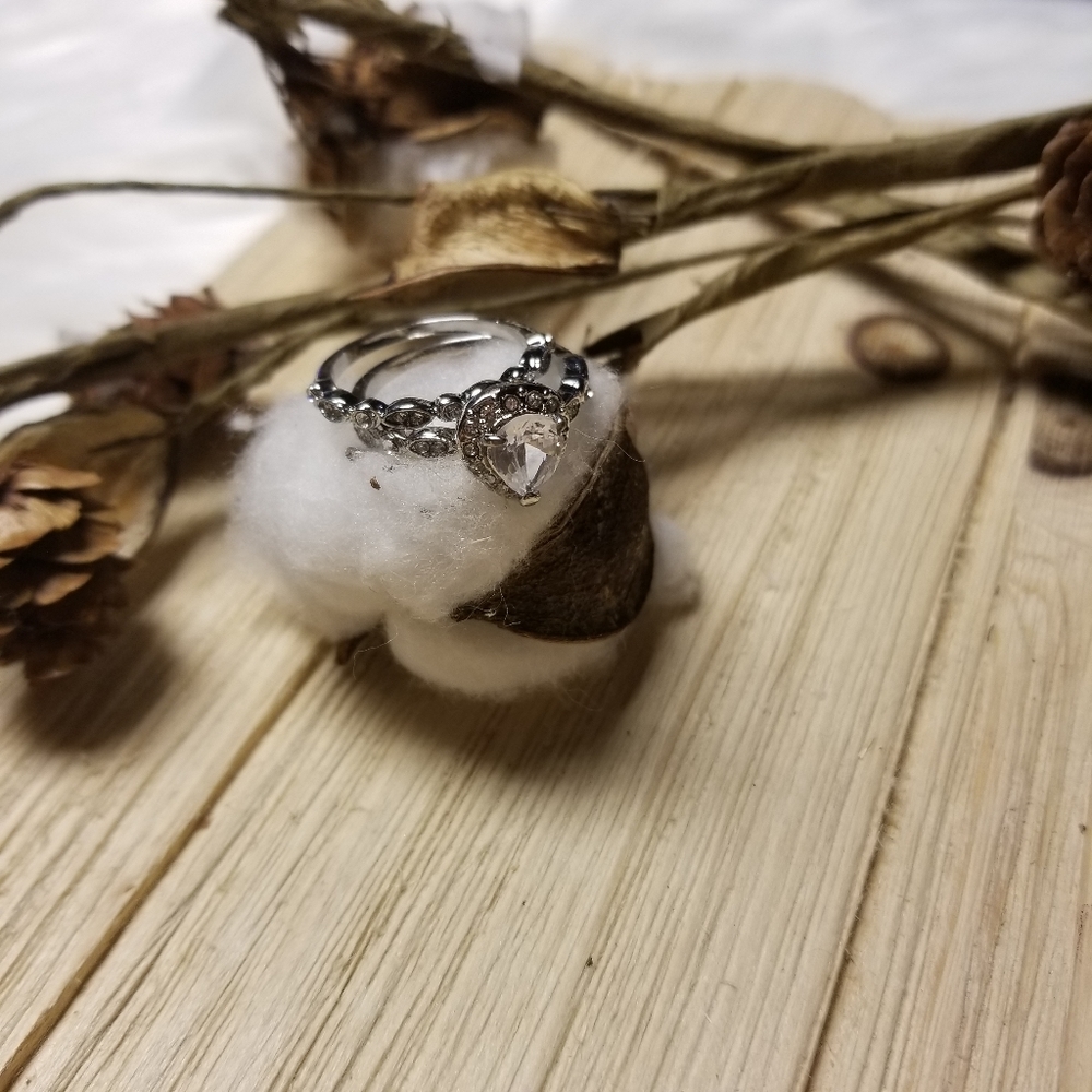 💍💍Very Pretty 2pc Pear Shape CZ Ring💍💍 - Picture 6 of 10